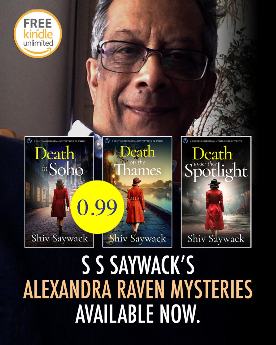 SaywackShiv's tweet photo. NEW DETECTIVE SERIES OUT NOW!
“Very stylishly written murder mystery set in 1950s London with a well-crafted plot, full of intrigue and interesting characters.” Customer Review.

https://t.co/6uL86X5hY5 https://t.co/j7Wa4wcd3F