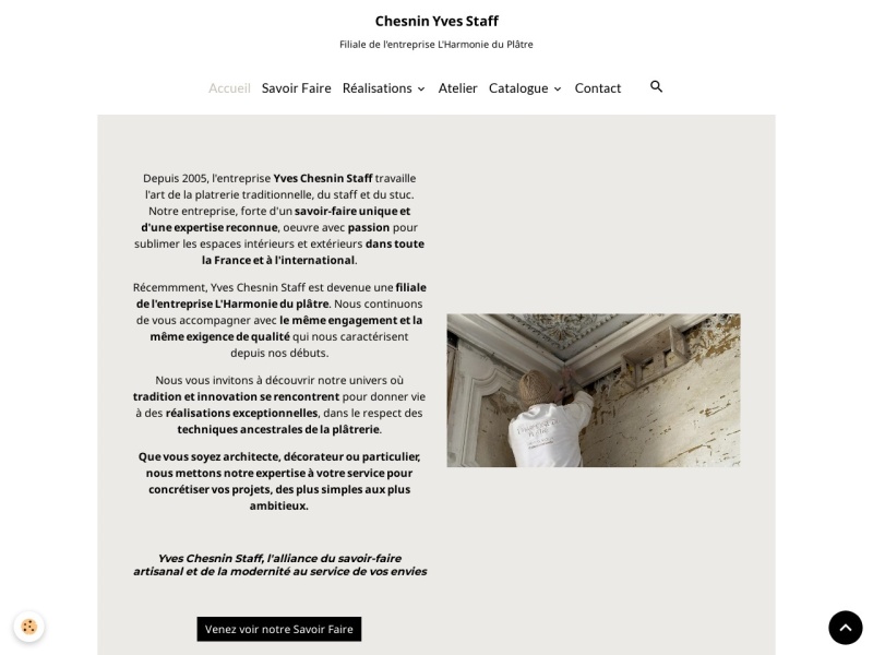 artispat's tweet image. Staff et plâtre Chesnin Yves Staff à #BarbereySaintSulpice (#Aube) L'entreprise Chesnin Yves Staff a été créée en 2005 et travaille pour les particuliers, professionnels, architectes et décorate...
Suite 👉 artisansdupatrimoine.fr/professionnel/…
#Artisan #Restauration #Patrimoine