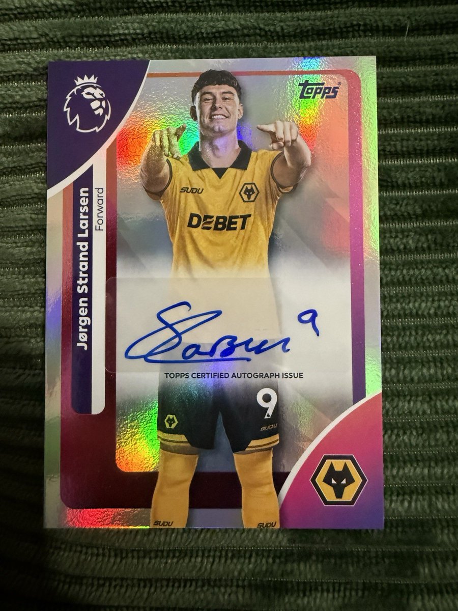 memorabiliaWWFC's tweet image. Topps Premier League 2025 Jorgen Strand Larsen Auto (Wolves / Crystal Palace)

£11.54 currently

4 bids

Ends Mon 20th Apr @ 8:06pm

ebay.co.uk/itm/1780465186…

#ad #wolves #wwfc