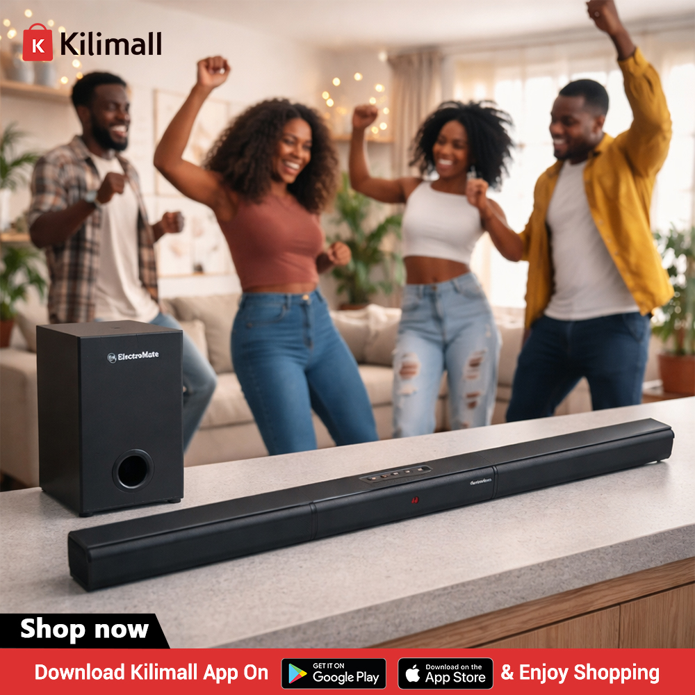 Kilimall's tweet image. Bring the party home with this&amp;gt;&amp;gt; k.kili.co/1hxuh ElectroMate 2.1CH Multimedia Bluetooth Speaker System tunakupea na 3k leo, usipitwe!💃
Download the Kilimall app, use the code 10003334528 to search for it order and we will deliver wherever you are!🥳
#Kilimall #offer