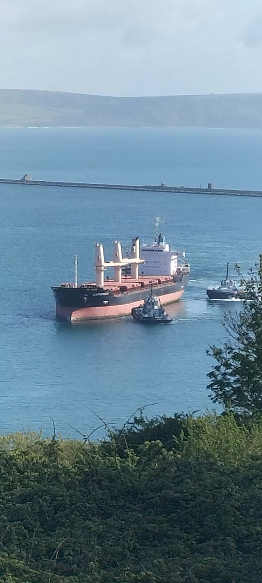 AytonJustyn's tweet photo. 🏭 No Incinerator 🏭 Boycott portland port 🇵🇦 Sapienza 🇵🇦 in #portland on 18/4/26. A General Cargo vessel.#weymouth #dorset #photography #shiplnpics #shipspotting #GeneralCargo #ships #shipping #Sapienza #Panama #Nuptunus #shipsphotography https://t.co/qE9bumNxqM