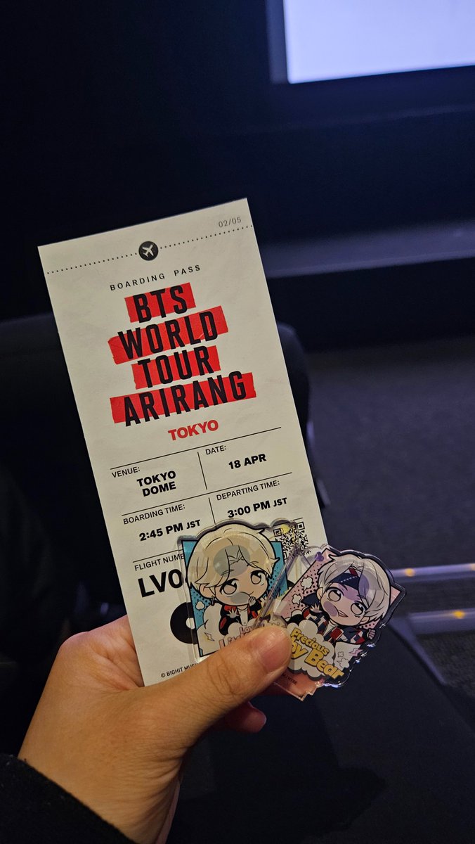 oneus__31's tweet photo. ノス関連じゃないけど、久々に投稿する！
映画館で観たけどめっちゃ良かった♥️
全員揃った姿やっぱり最高！！
いつか生で会いたい♡
 #BTS_WORLDTOUR_ARIRANG_TOKYO https://t.co/lyqpYxeSCQ