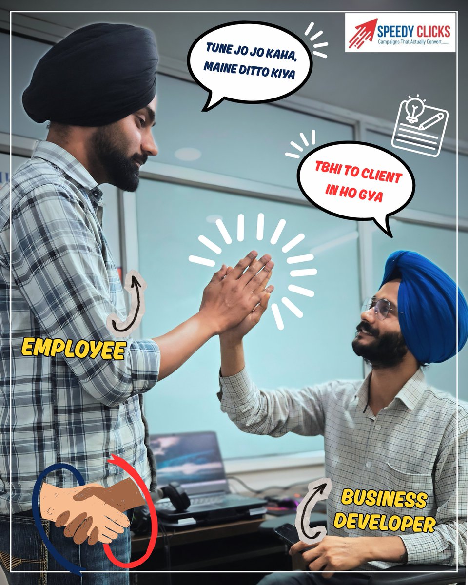 speedyclicks's tweet image. Agency life at Speedy Clicks 😂
“Same as discussed”… still changes 🤡Creativity + chaos + patience 💯#agencylife #marketinghumor #speedyclicks