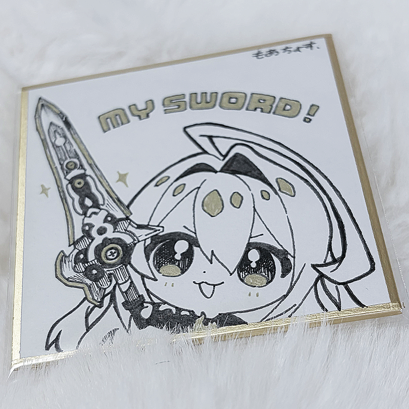 ホロクル11thで頒布予定の色紙①
🗡️✨

※ホロクル当日まで毎日21時に色紙を紹介
※先着順で頒布予定
#ホロクル11th #BloodflameArt
