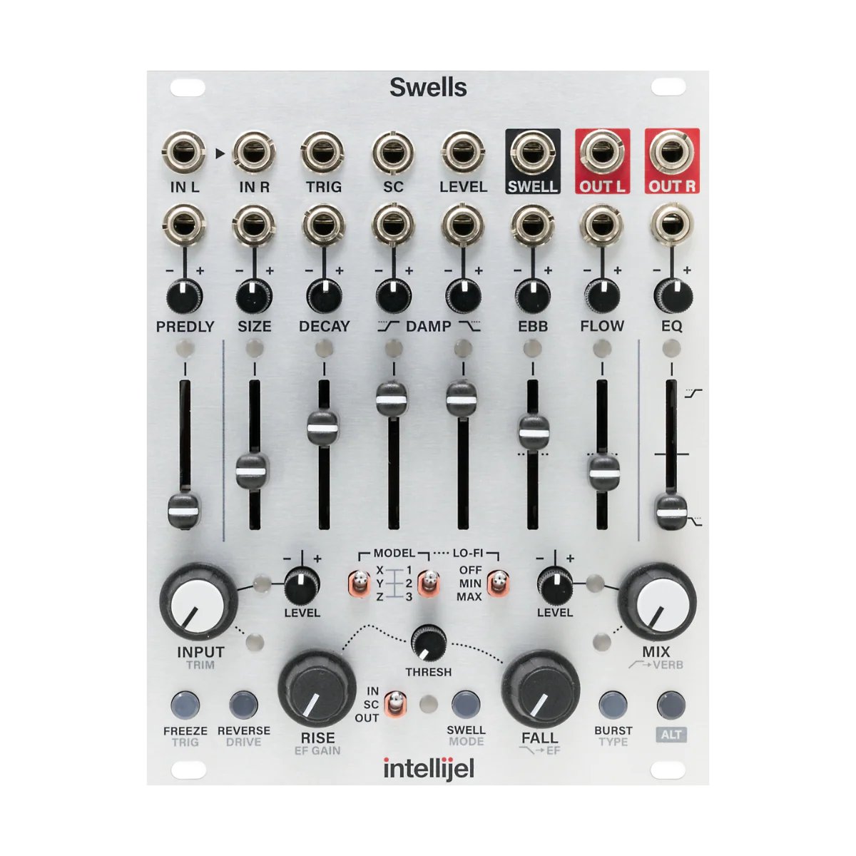 clockfaceTokyo's tweet photo. Intellijel Designsから初のリバーブモジュール"Swells"がリリース！来週入荷予定です。ディレイモジュールSealegsに付属のリバーブも好評だっただけに、マルチモデルでモジュレーションの可能性も追求したこちらも楽しみです！
リバーブ好きは是非チェックをお願いします！
https://t.co/hl7fSa1hHi https://t.co/CMlvTpNN8h