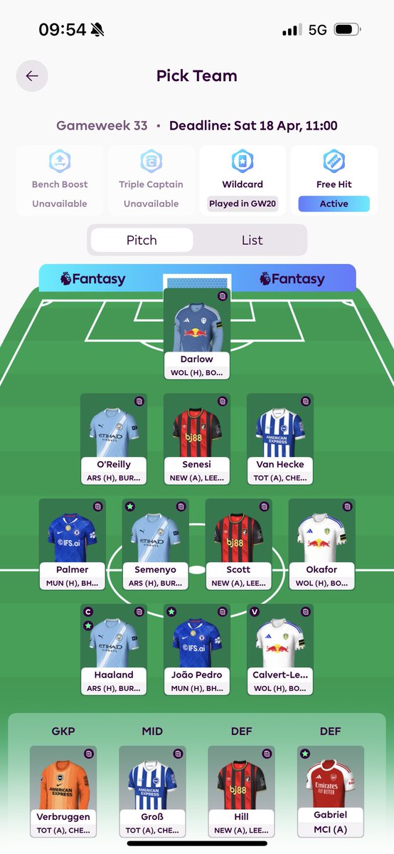 YidTobes's tweet photo. @FPL_S7S Any changes? https://t.co/Fn3j9SGGP6