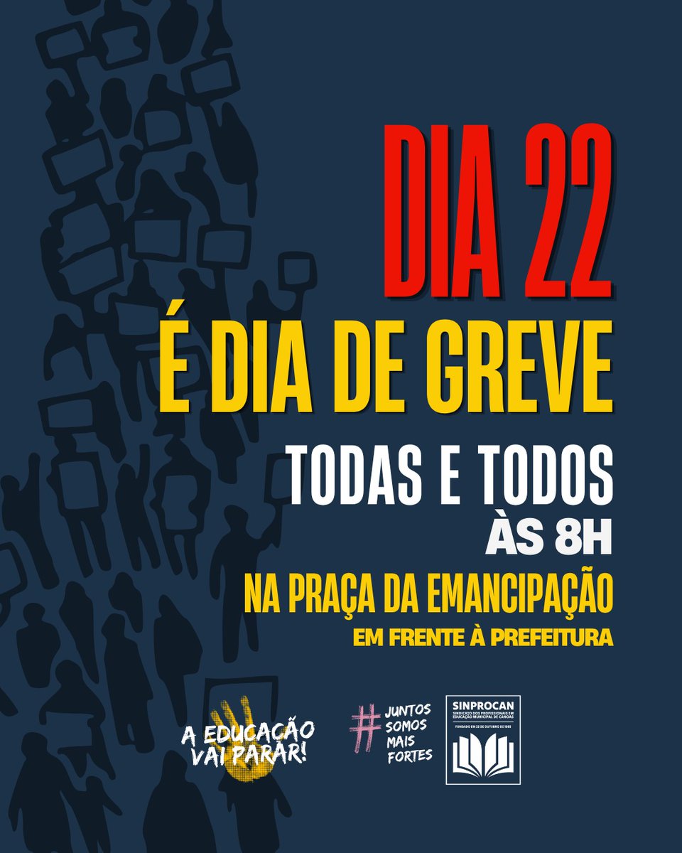 bassplayerfabio's tweet photo. 🚨✊ DIA 22, É GREVE! VAMOS MOSTRAR A FORÇA DA NOSSA CATEGORIA!

*Nossa mobilização já está fazendo efeito — o governo sabe que a greve será forte! Agora é hora de transformar essa força em pressão.*

📢 *O Comando de Greve será recebido pelo Executivo às 9h, na Prefeitura. https://t.co/8hogdntjuq