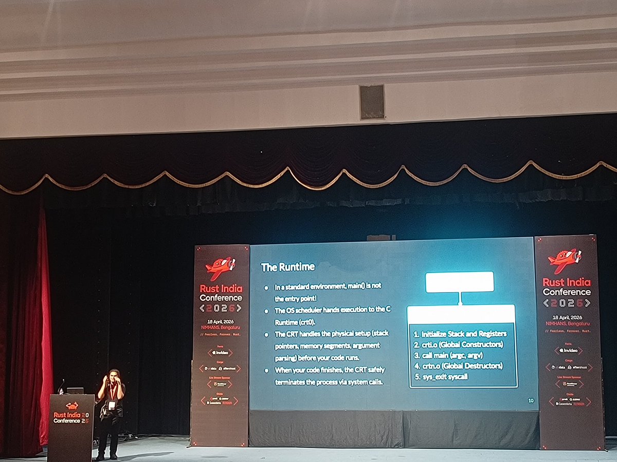 IndiaRust's tweet photo. @devanshlodha_12 talk on Safe by construction: Embedded systems in Rust . https://t.co/LiPVS9wO5V