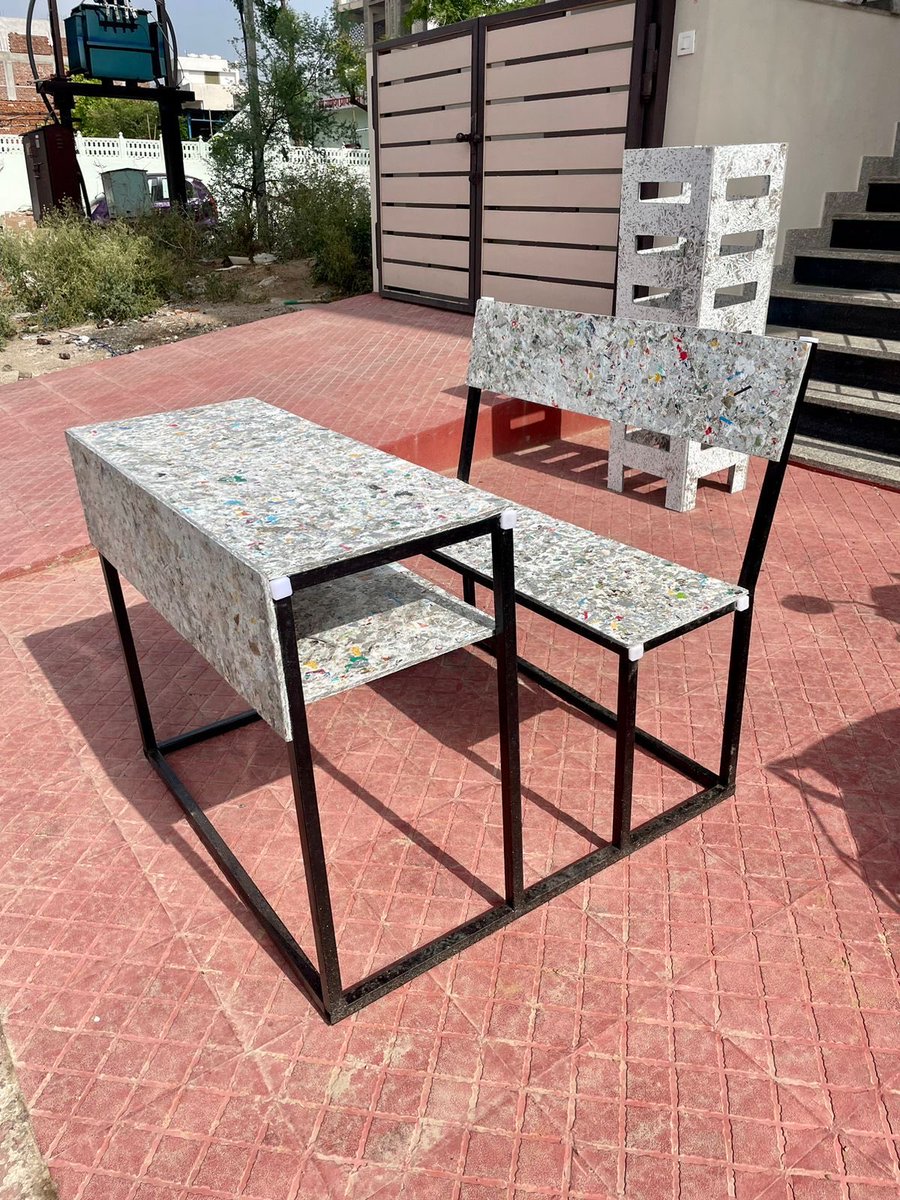 econsciousindia's tweet photo. A small step can create a big impact.

This school bench is made from recycled plastic waste, turning discarded material into a durable and useful asset for students

It can also help students become more aware of plastic waste pollution.
@PMOIndia
@dpradhanbjp
@byadavbjp
#clean https://t.co/xLEANcNtTi