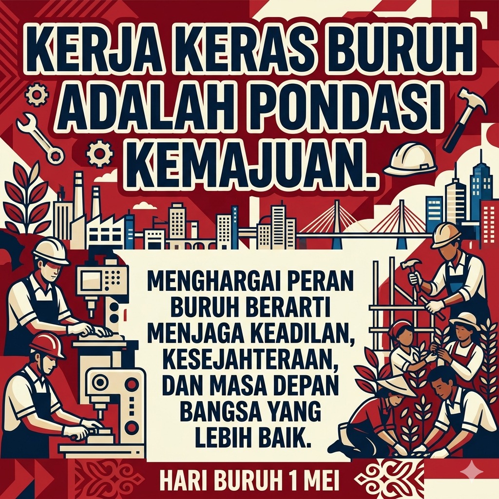 InfoBorneoNews's tweet image. Kerja Keras Buruh adalah Pondasi Kemajuan! Menghargai peran mereka berarti jaga keadilan, kesejahteraan, dan masa depan bangsa. Selamat Hari Buruh 1 Mei! #HariBuruh #KerjaKeras #PondasiKemajuan #HargaiBuruh