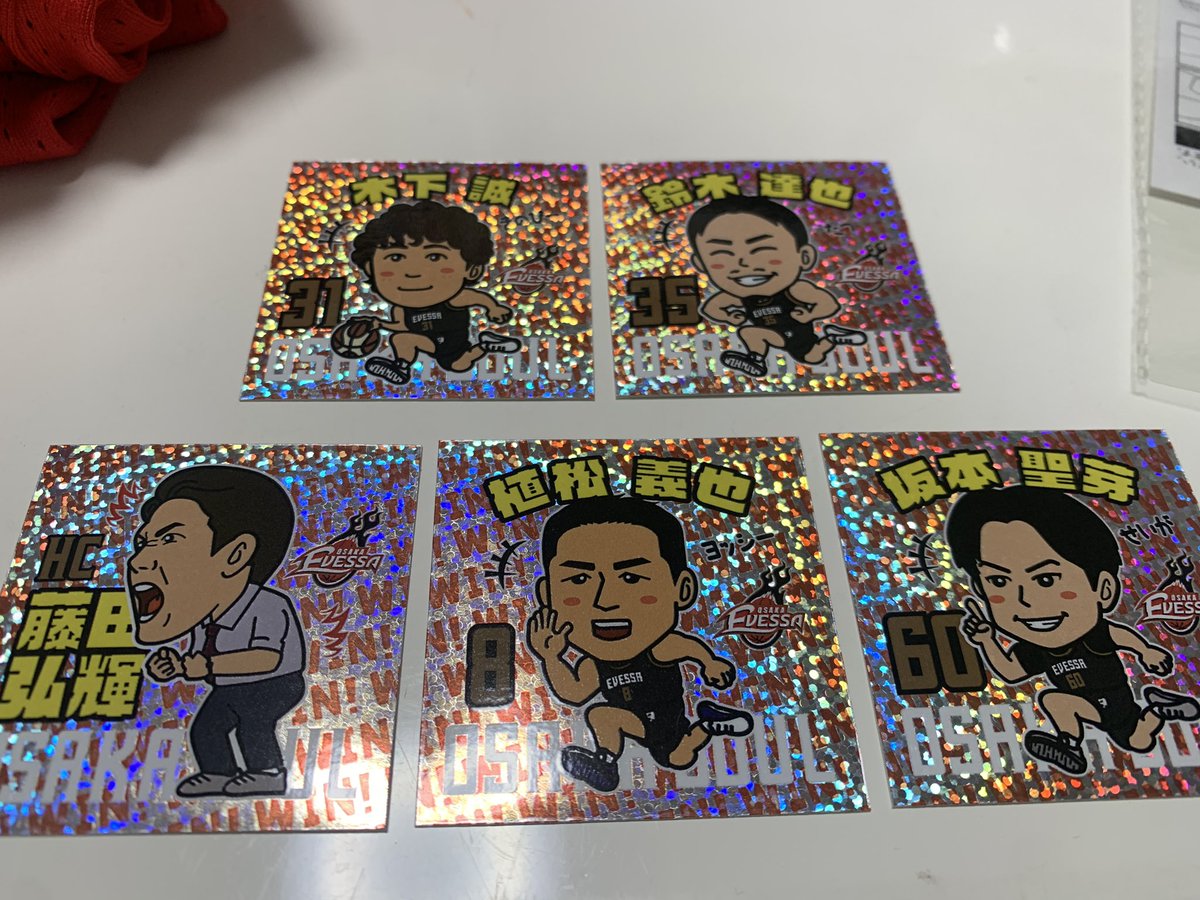 勝利時ステッカー
88牧くん求ー！！
#大阪エヴェッサ