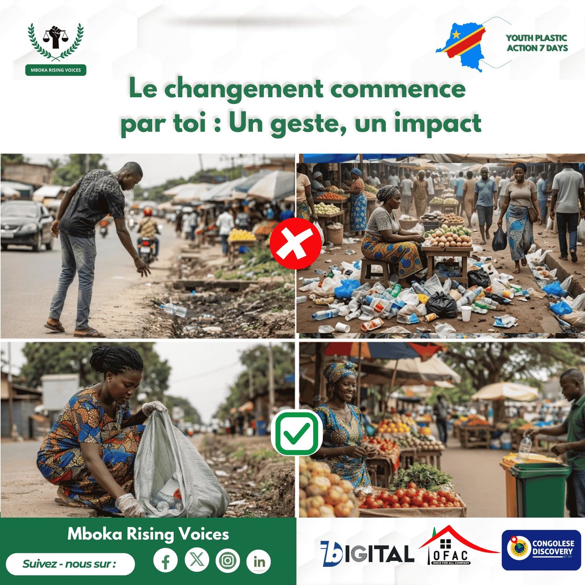 FestKima's tweet image. Chaque jour, tu fais un choix pour ton environnement. 

Jeter un déchet par terre semble insignifiant, mais ses effets se voient dans nos rues, marchés et sur notre santé.
Le changement commence avec toi.

Adopte les bons gestes.

#StopPollution #YouthAction #YPA72026 #Kimafest
