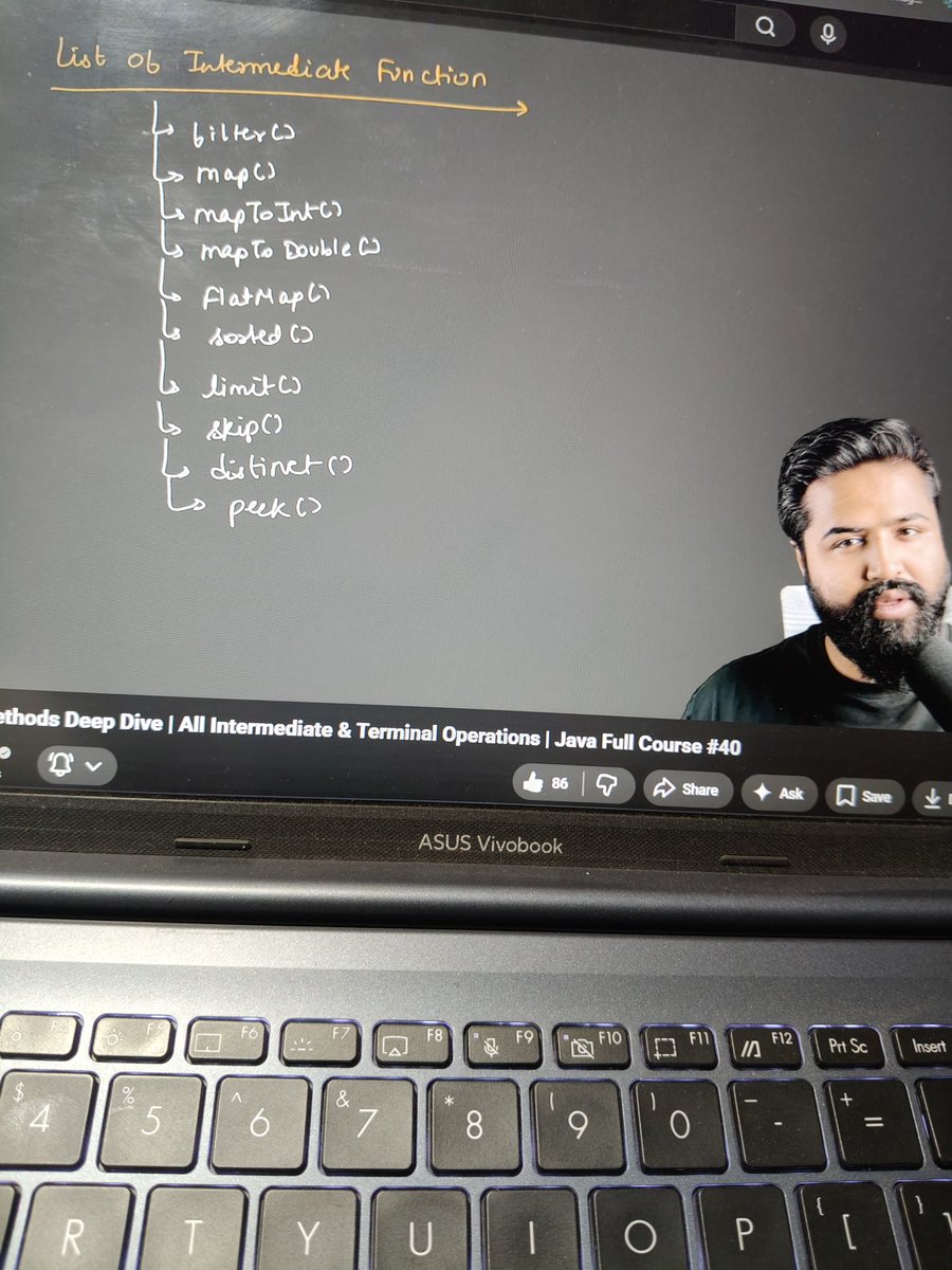 Abhishe28320848's tweet image. 🚀 #DAY40 : #Java Streams:
Take your coding to the next level by mastering the Stream pipeline!
🔹 Intermediate Ops: Transform data lazily with filter(), map(), sorted(), and distinct().
🔹 Terminal Ops: Close the loop and get results using collect(), reduce(), or forEach().