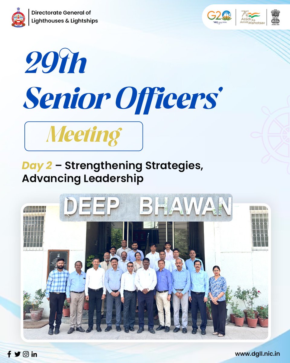 dgll_india's tweet image. Day 2 at Deep Bhawan, Noida – 29th Senior Officers’ Meeting Gains Momentum.

#SeniorOfficersMeeting #LeadershipInAction #StrategicThinking #Governance #Teamwork #Glimpses #DGLL