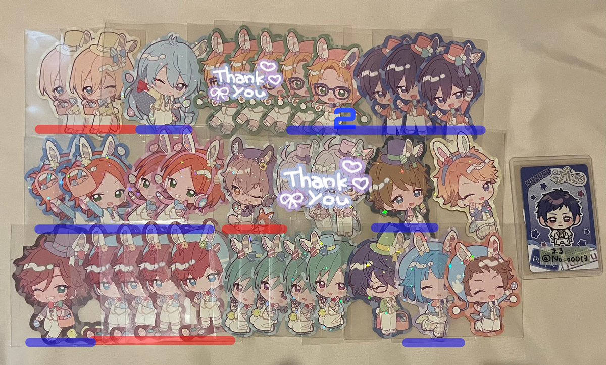 Na_o0O13's tweet photo. 【交換】あんスタ アニカフェ アクスタ ステッカー

譲 画像参照

求  同種弓弦
(友人分:司、泉、舞珠、レオ、望)

・🟥は友人分含む交換➕無印含むお取引優先
・他条件なし
・郵送でのお取引📮

お気軽にお声掛けください⟡.* https://t.co/GHlusF829I