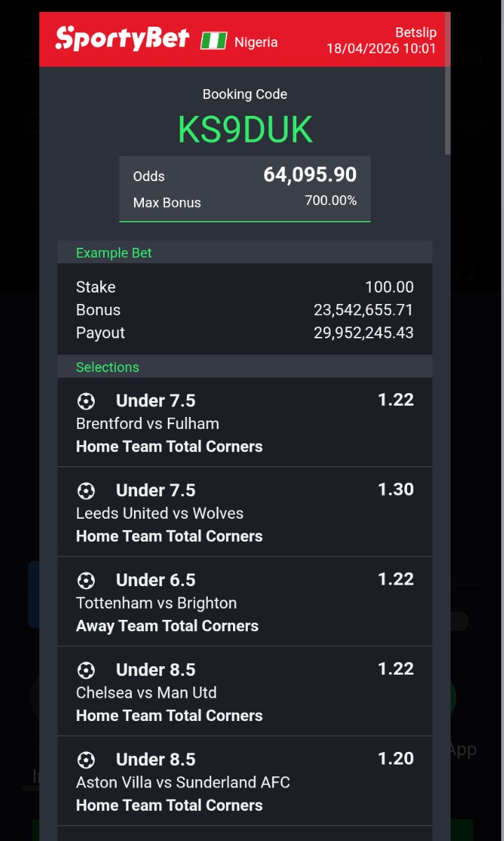 RichieBillie10's tweet photo. Here is the spreadsheet for individual under corners 
Do your +/- 
Gamble responsibly 🔞🙏
Wait for my edits https://t.co/tieyLHaTbb