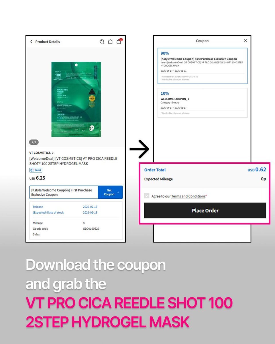 kstyle4u_global's tweet image. VT COSMETICS HYDROGEL MASK
for under $1?! 👀
🔗 tinyurl.com/ms7z7jtj 

The K-beauty shopping hack
you’ve been missing 🔑
Want in?
Swipe to see how ✨➡️

#Ktown4u #Kstyle4u #Kbeauty #vtcosmetics  #koreaskincare