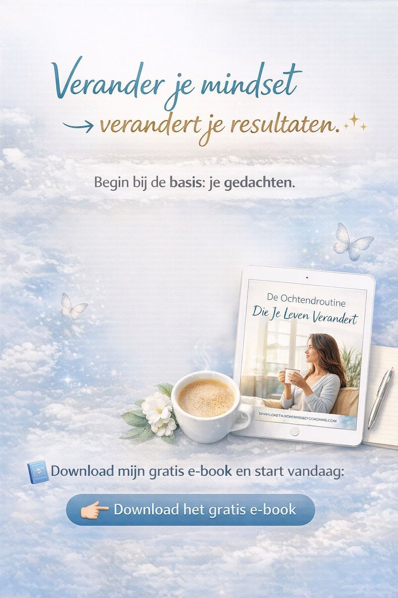Verander je mindset → verander je resultaten.
Begin bij de basis: je gedachten.
📘 Download mijn gratis e-book en start vandaag:
lorettabormindsetcoaching.com/de-ochtendrout…
#Mindset #PersoonlijkeGroei #Motivatie