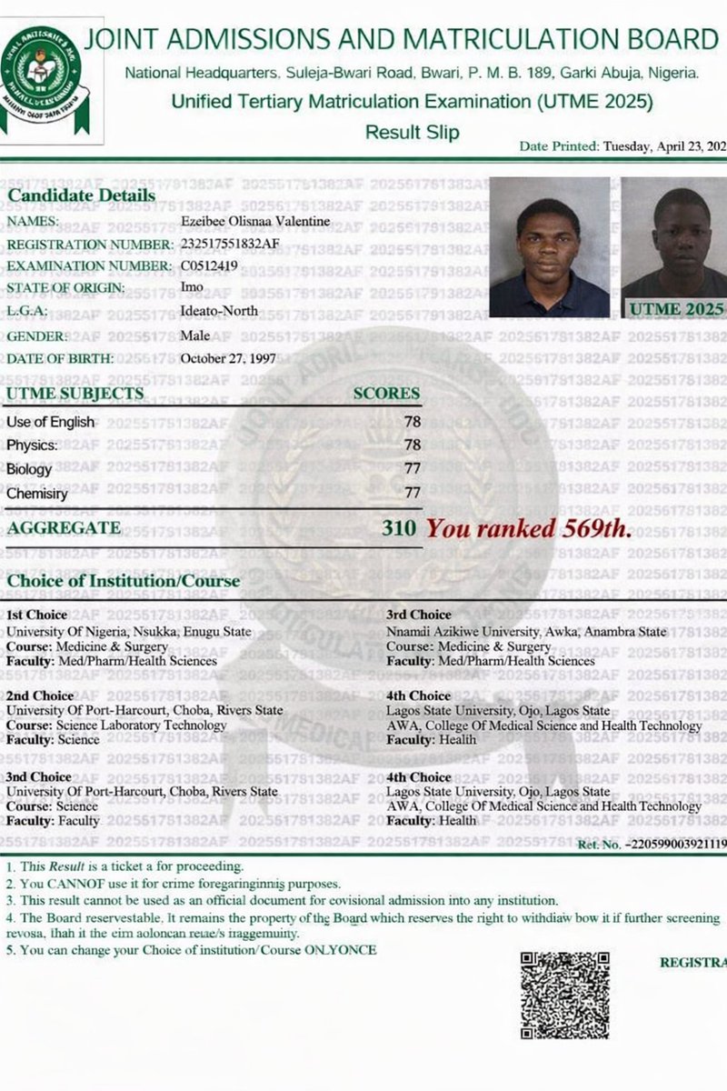 davido_hacker's tweet photo. Boost your low jamb score 

Before.                             After https://t.co/TfKvKi83eZ