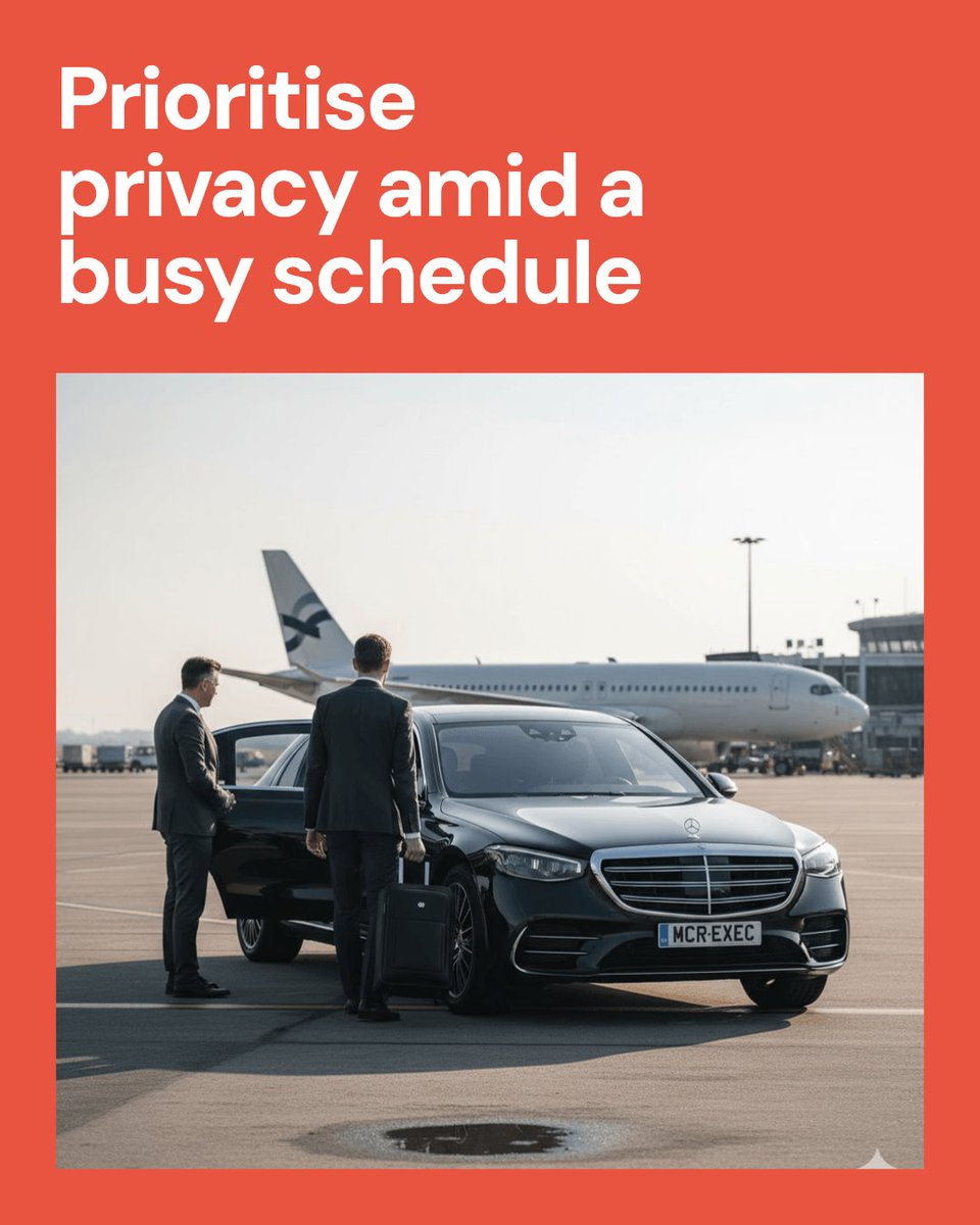 mcrexec's tweet image. Busy travel days demand more than just transport. Discreet ground travel ensures privacy and smooth transitions amid the rush. How do you prioritise privacy when your schedule gets tight? #ExecutiveTravel #CorporateTravel #ChauffeurService #ManchesterBusiness