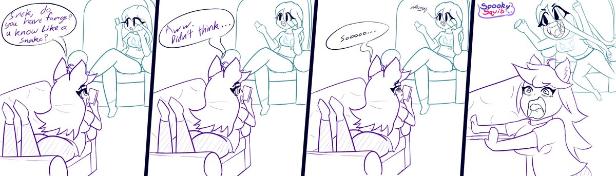 SpookySquib's tweet photo. For anyone wondering if Snek has fangs https://t.co/TTUXU5WVlr