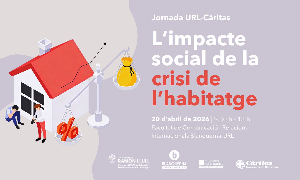 caritasbcn's tweet image. L’informe FOESSA alerta: l’habitatge és el principal factor de desigualtat, especialment a la diòcesi de Barcelona.

📊 Analitzem les dades i posem rostre a aquesta realitat en una jornada organitzada per la #URL i @caritasbcn.

📍 Dimarts 20, 9:30-13h
👉 fs30.formsite.com/InscripcionsUR…
