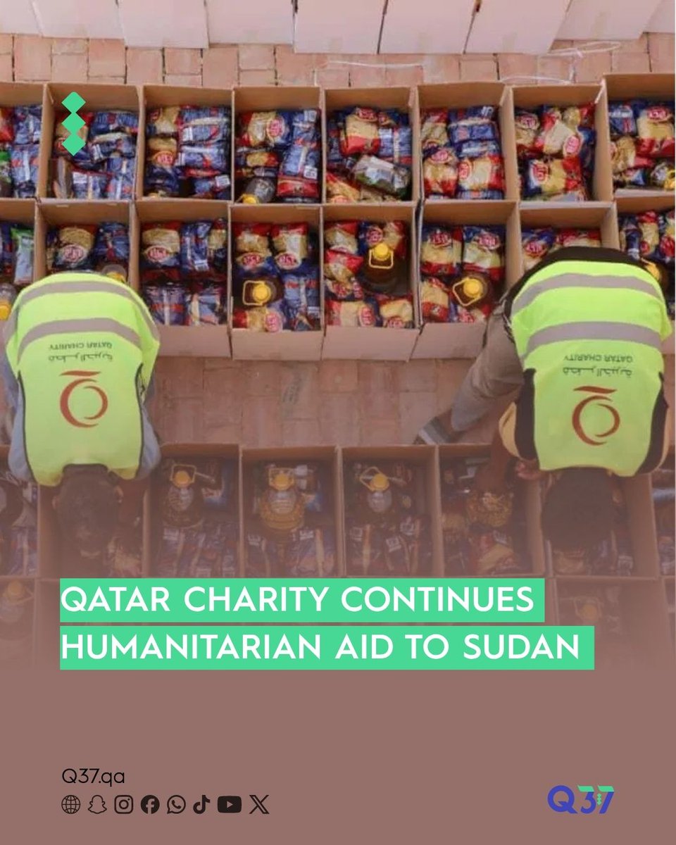 q37_qa's tweet image. Qatar Charity continues its humanitarian response in Sudan, supported by the generosity of donors, as the conflict enters its fourth year. Since April 2023, relief efforts have reached over one million people, with assistance totalling nearly QAR 98 million, providing vital aid