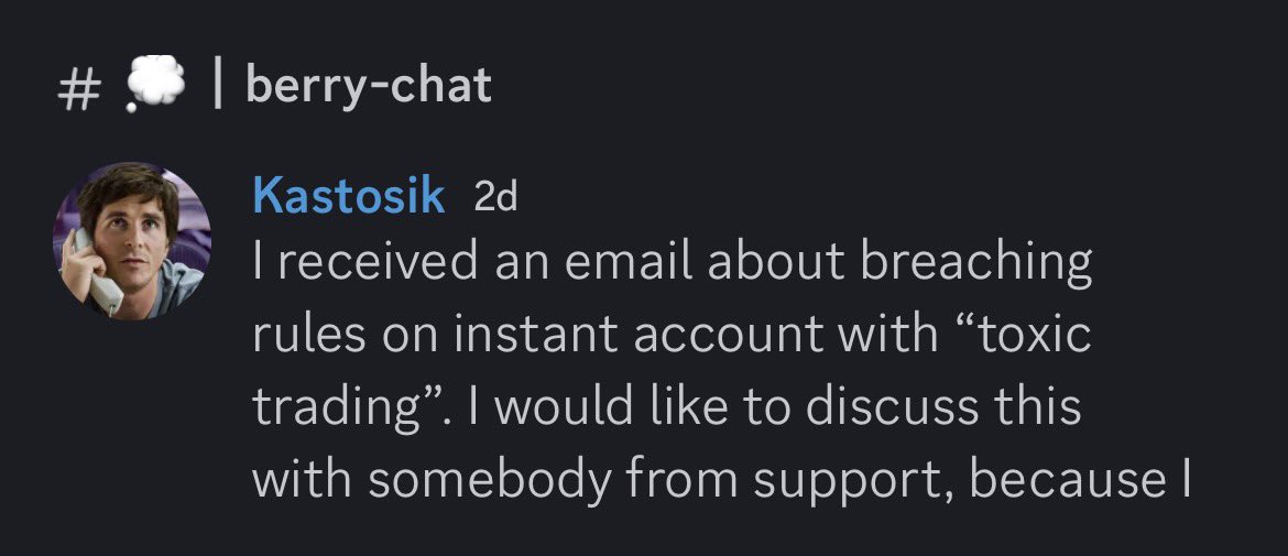 besskofx's tweet image. 🚨 This is what’s happening on discord of @BlueberryFunded every day they breach accounts reason toxic trading 🤡🤡🤡 pure scammers 
#scammers #scam @BlueberryFunded #alert
