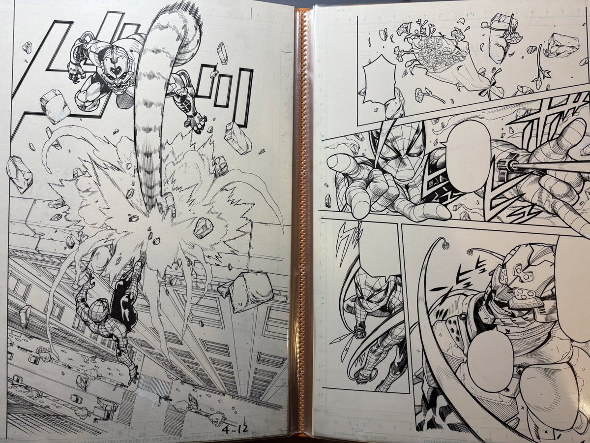 明日のコミフリにはスパイダーマン偽りの赤の原画(非売品)も持って行く予定です。また、僕の単行本を持ってきて頂ければ無料でサインします✍️
ぜひ遊びに来てください。 