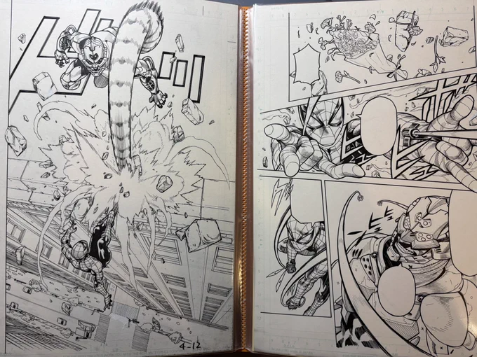 明日のコミフリにはスパイダーマン偽りの赤の原画(非売品)も持って行く予定です。また、僕の単行本を持ってきて頂ければ無料でサインします✍️
ぜひ遊びに来てください。 