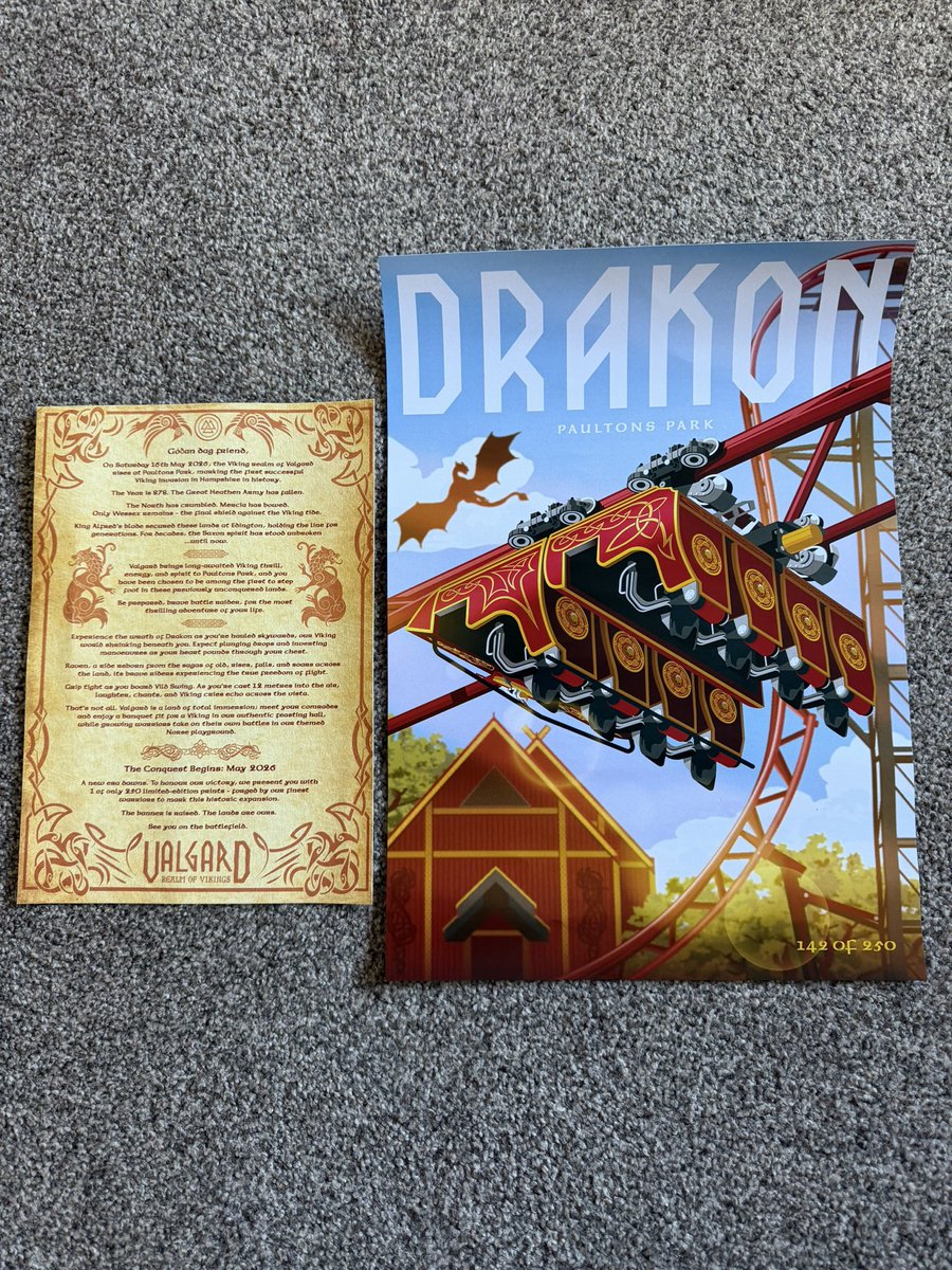 _advplanet's tweet image. It’s almost time for Valgard!! This awesome new land opens in less than a month at Paultons Park! Will you be visiting on May 16th?

Thanks to @paultonspark for the poster 🤩

#paultonspark #valgard #themepark #themeparks