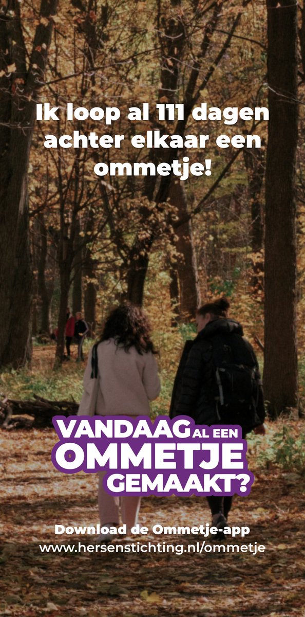 Ik loop al 111 dagen achter elkaar een ommetje!