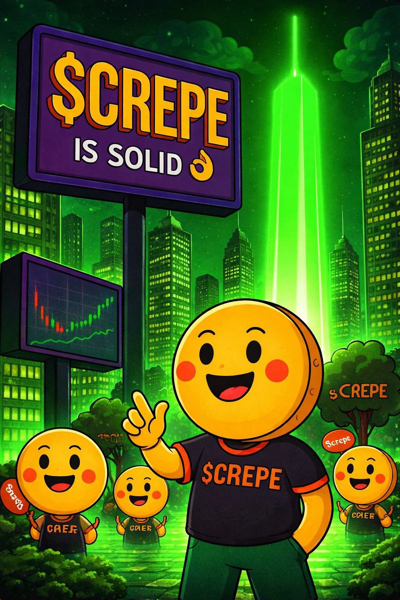 EwaocheOgwuche's tweet image. Day 5 of the 100 Days Shilling Challenge! 🥞 

$CREPE : the tasty community-driven meme token on BNB Chain blending fun pancake vibes. 

Current stats:

• Market Cap: $9.8M
• Total Supply: 690 Billion
• Circulating Supply: 690 Billion
• Holders: 85K+

Massive burns already