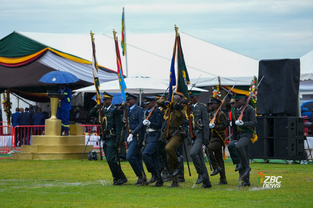 ZBCNewsonline's tweet photo. HIGHLIGHTS FROM 46TH UHURU CELEBRATIONS IN MAPHISA
Highlights from Maphisa Stadium where the nation has converged for the 46th Uhuru Celebrations. The commemorations are running under the theme: Zimbabwe@46: Unity and Development Towards Vision 2030.
#ZimIndependence #Zim@46 #Maphisa #Uhuru #Zimbabwe #Vision2030 #ZBCnews