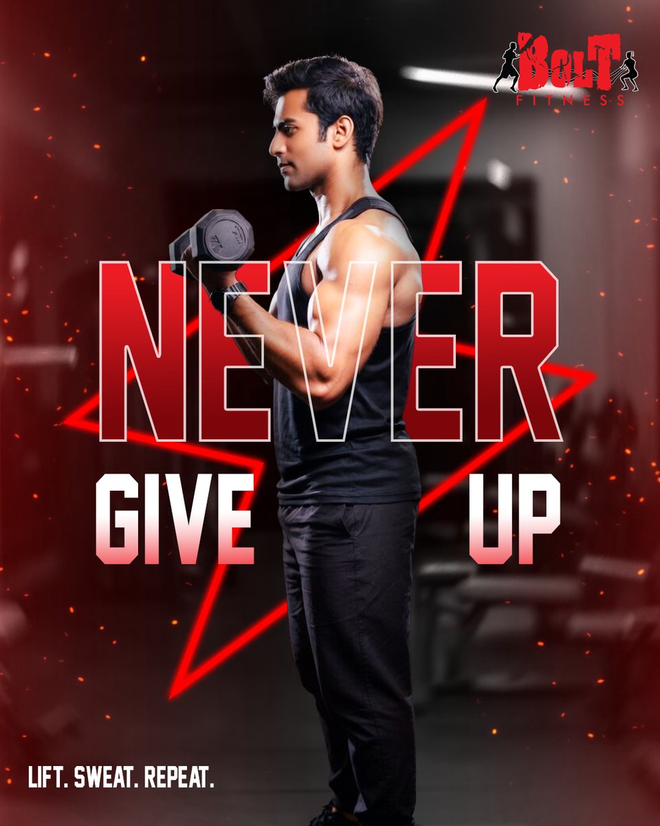b0ltfitness's tweet image. No excuses. No limits. Just results. 🔥

When your mindset is stronger than your excuses, “never give up” becomes your lifestyle. Every rep, every drop of sweat—it’s building a better you.

Show up. Push harder. Stay unstoppable. ⚡

#BoltFitness #NeverGiveUp #TrainHard #Fitness