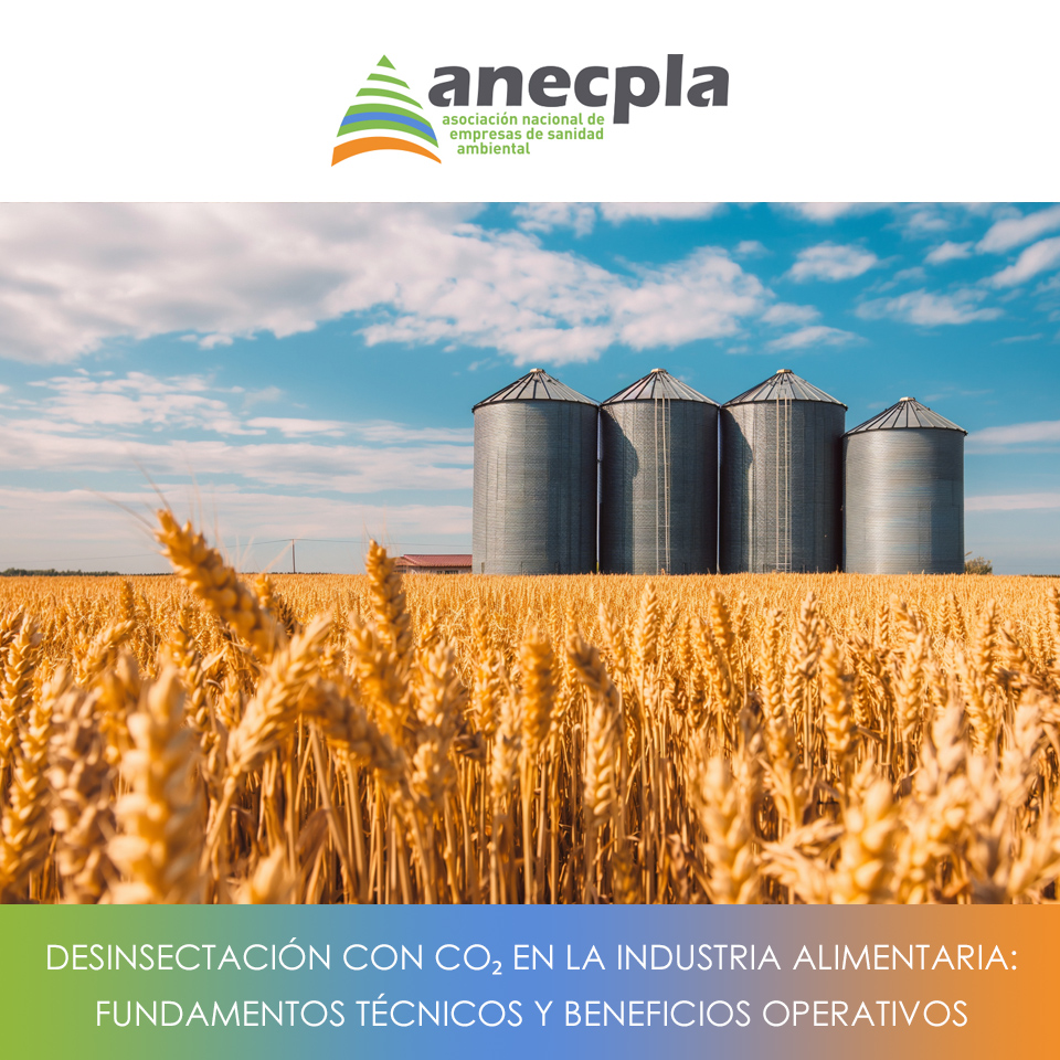 anecpla's tweet photo. En la industria alimentaria, el control de plagas en productos almacenados como cereales, legumbres, semillas o frutos secos, constituye un elemento crítico para garantizar la seguridad alimentaria, preservar la calidad del producto y cumplir con los requisitos normativos vigentes. El uso de dióxido de carbono (CO₂) se ha consolidado como una solución técnica viable y ampliamente utilizada para la desinsectación  en la industria alimentaria.

👉🏻No te pierdas este interesante artículo en nuestro blog: https://t.co/ZL4pXLPGmi

#CO2 #dióxidodecarbono #segridadalimentaria #sanidadambiental #gestióndeplagas