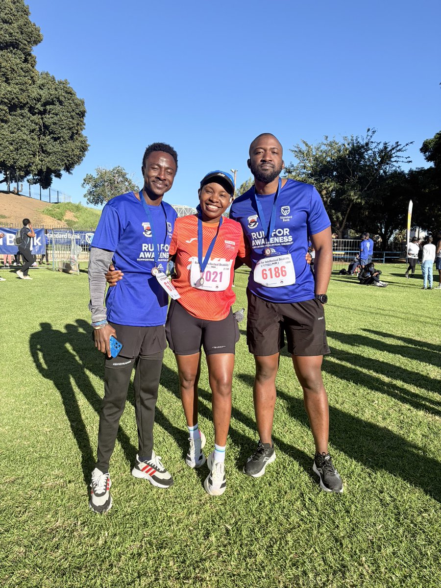 Miss_Lukas_'s tweet photo. DAGBREEK Run for Intellectual Disability, supported by @SB_Namibia 

Today was about movement, breaking down barriers, and fostering a community where every person with an intellectual disability is seen, accepted, and celebrated for exactly who they are.  

Also recruited my friend @timo_sheya into the running gang. 😅  

Race 5/12 of 2026 done ✅  

#FetchYourBody2026 #SCTM2026 #marathontraining #adizero
