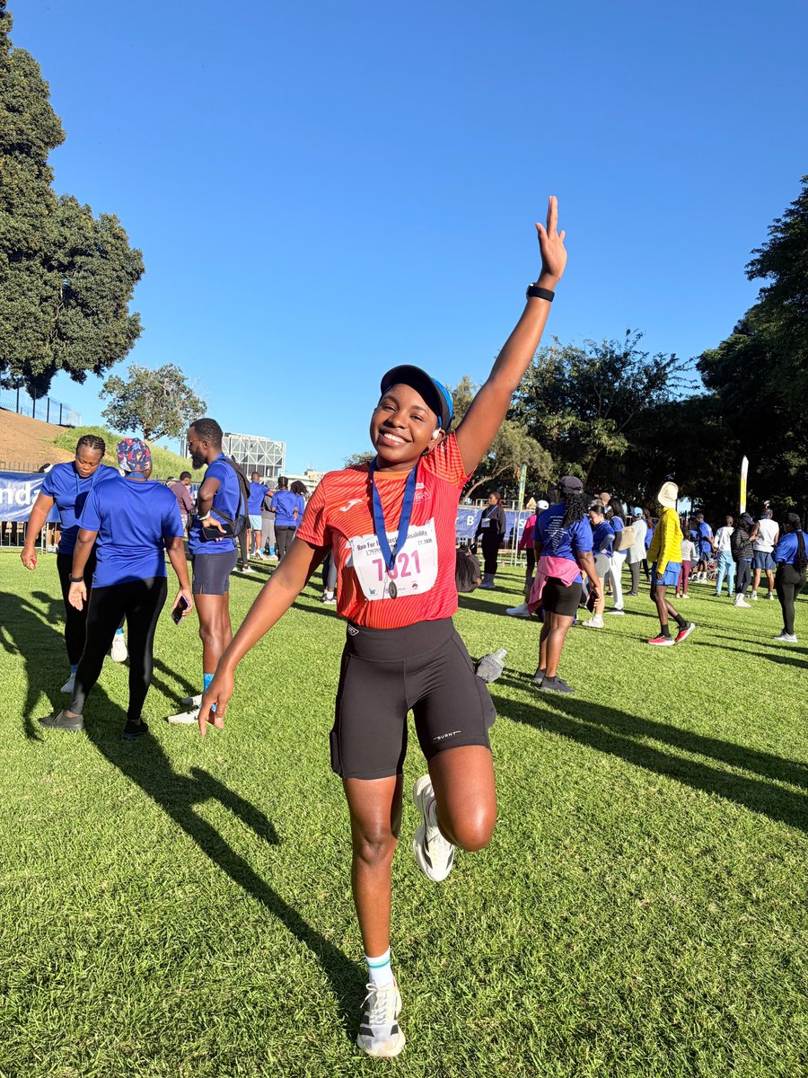 Miss_Lukas_'s tweet photo. DAGBREEK Run for Intellectual Disability, supported by @SB_Namibia 

Today was about movement, breaking down barriers, and fostering a community where every person with an intellectual disability is seen, accepted, and celebrated for exactly who they are.  

Also recruited my friend @timo_sheya into the running gang. 😅  

Race 5/12 of 2026 done ✅  

#FetchYourBody2026 #SCTM2026 #marathontraining #adizero