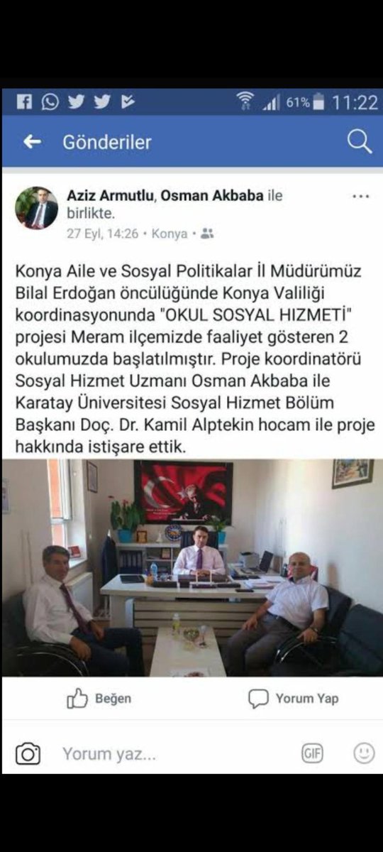 cigkofte_nur's tweet photo. #OkulSosyalHizmetiHEMEN Okul sosyal hizmeti Türkiye'de olur mu? diyenlere cevabımız net Konya’da denendi  BAŞARDI!  2017-2018deki pilot uygulama sosyal hizmet uzmanının dokunduğu her okulda devamsızlığın azaldığını istismarın önlendiğini ve çocukların hayata tutunduğunu kanıtladı https://t.co/mg7IYK8kLt