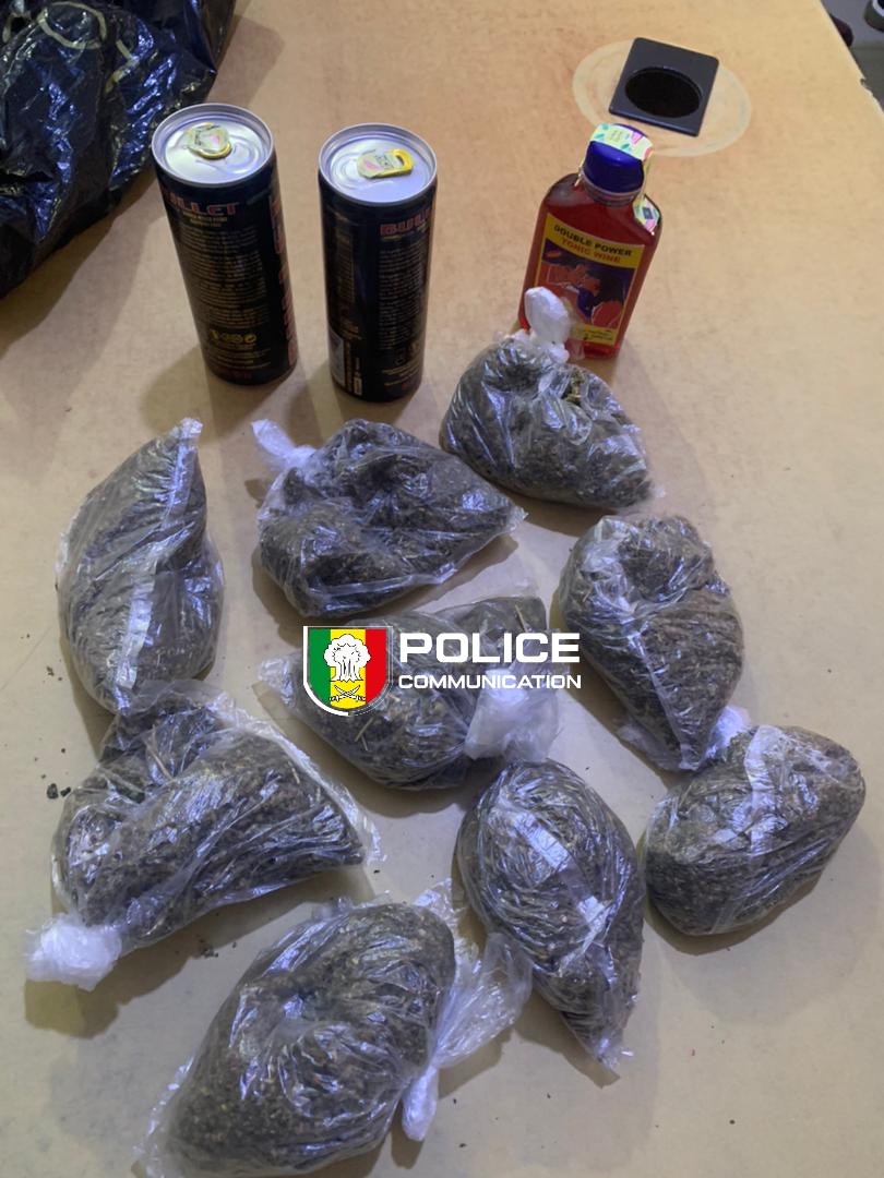 PoliceNationSN's tweet image. L’OCRTIS frappe à Fatick ! 
 Saisie de 270g de « Skunk » et de boissons alcoolisées de contrebande sur un bus en provenance de Gambie. Deux individus placés en garde à vue pour trafic international.
#Stups #Proteger #Senegal