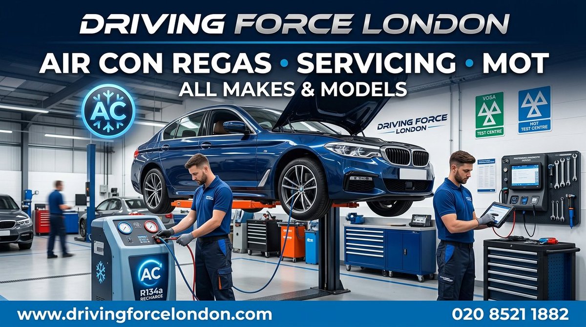E17DrivingForce's tweet photo. 🚗 Need MOT, servicing, or air con regas in London? Driving Force London services ALL makes &amp; models! Professional, reliable automotive care. 

📞 020 8521 1882
🌐 https://t.co/Fd65UKS4Qk

#LondonGarage #MOTLondon #CarServicing #AirConRegas #AutoRepair #LondonCars https://t.co/Sg579F4gDl