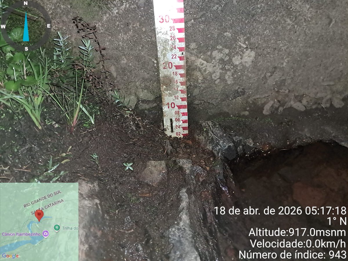 Bom dia! Nível do #ArroioPerdizes em 0 cm. #TRB #TrilhadoRiodoBoi ABERTA neste sábado 18/04/2026.