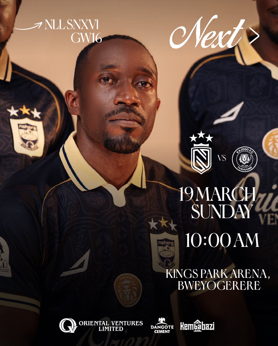 nshera_fc's tweet photo. ⚫️🟤 UP NEXT 🟤⚫️

We are back in action after a long sabbatical as the team aims to get back to winning ways.

Tomorrow, we rumble with @Kajogofc in the early kickoff of Game Week 16 in Bweyos. 

For the badge 💪🏽

#NLLAtHome
#WeBleedNshera https://t.co/9uZQINrx0E
