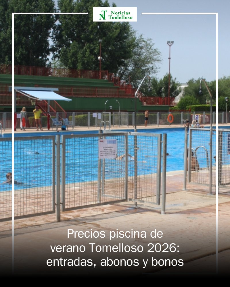 TomellosoEdOn's tweet image. 🏊‍♂️ ¡Atención, Tomelloso! Ya han sido revelados los precios para la piscina de verano 2026. Desde entradas individuales hasta abonos familiares, hay opciones para todos. 🌞 ¡Prepárate para refrescarte! #Tomelloso #Piscina2026 #Verano mrf.lu/HLrJ mrf.lu/HLrl