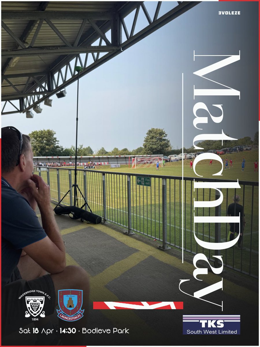 WadebridgeTown's tweet image. It’s #MatchDay as the #2ndTeam welcome The #Clarets

🆚 Home to @LauncestonAFC Reserves 
🏆 @StPiranLeague Div 1 East
📅 Saturday 18/04/2026
📍 Bodieve Park, PL27 6EA
🕒 14:30

#utbb #wadebridgetown #thebridgers #stpiranleague #cornwallfootball