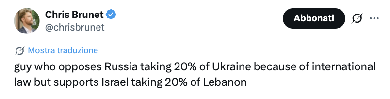 lorenzokamel's tweet image. They readily accept the thesis that the Golan Heights/West Bank/Gaza #ect are necessary for Israel's security, but they show outrage when Putin uses the same arguments in Crimea and elsewhere.