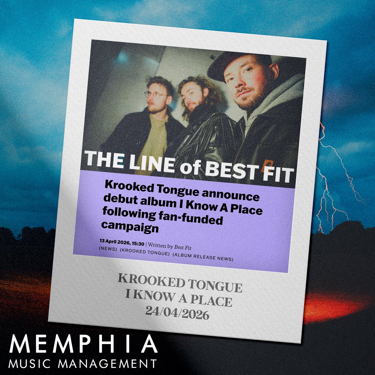 MemphiaMM's tweet photo. On April 24th @krooked_tongue release their long-awaited debut studio album to limited edition vinyl. 

Huge love to @bestfitmusic for the lovely write up. 🖤

https://t.co/cmbSExctPy https://t.co/Bd1KHyuMom