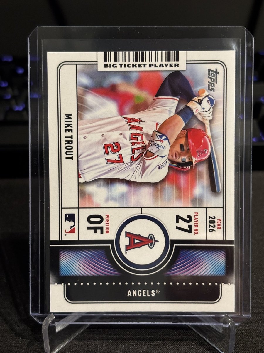 Lotski_Cards's tweet image. Check out 2026 Topps Mike Trout Big Ticket Players #BTP-1 Los Angeles Angels ebay.us/m/VtvATL #eBay via @eBay #topps #spotscards #thehobby