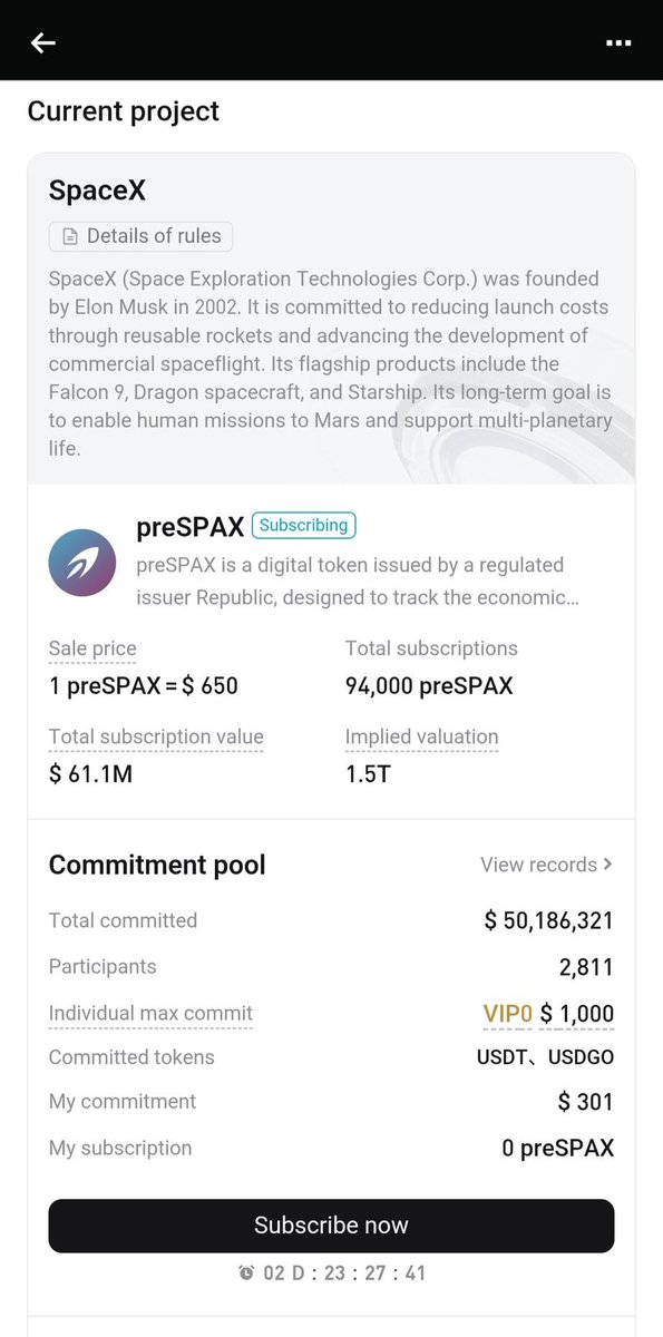 stay_psitv's tweet image. 🚀 Excited to watch the SpaceX rocket launch live!
Joining Bitget IPO Prime and hoping to win big in the 8,000 USDT giveaway 🔥
Let’s go! #Bitget    #SpaceX #Crypto