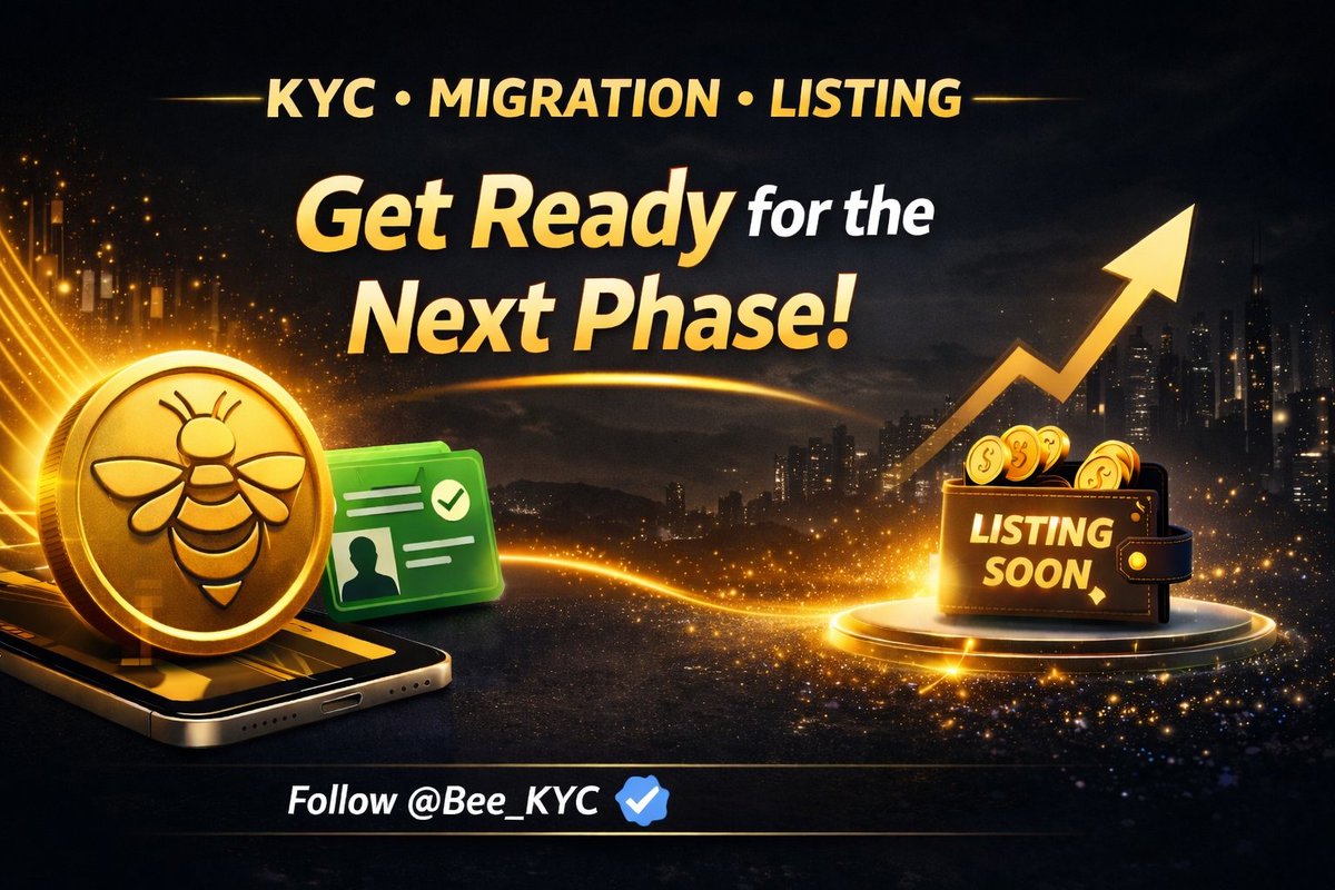 Bee_KYC's tweet photo. 🐝 𝐁𝐞𝐞 𝐍𝐞𝐭𝐰𝐨𝐫𝐤 𝐔𝐩𝐝𝐚𝐭𝐞 — 𝐊𝐘𝐂 • 𝐌𝐢𝐠𝐫𝐚𝐭𝐢𝐨𝐧 • 𝐋𝐢𝐬𝐭𝐢𝐧𝐠

Big moves coming from #Bee_Network 🔥
KYC slots are opening gradually, giving more users the chance to get verified and secure their position for the upcoming Migration Phase ⚡

Once Migration begins, only KYC verified users will be able to transfer their tokens into the wallet 💼🔐 — so don’t miss out!

At the same time, the project is moving closer toward market Listing, and with a strong community backing it, the future looks promising 📈✨

👉 𝑾𝒉𝒂𝒕 𝒚𝒐𝒖 𝒔𝒉𝒐𝒖𝒍𝒅 𝒅𝒐 𝒏𝒐𝒘: 👇
🔸 Complete your KYC
🔸 Stay active on the app
🔸 Continue daily mining ⛏️
🔸 Keep an eye on official updates 👀

💰 Early and active users will have the biggest advantage!

📝 𝐊𝐘𝐂 𝐒𝐥𝐨𝐭𝐬 𝐎𝐩𝐞𝐧! 👇
Drop your #Bee_Network username in the comments to get a KYC slot 📩👇

Stay ready… something big is loading 🚀🔥

🏷️ 𝐅𝐨𝐥𝐥𝐨𝐰 @Bee_KYC ❣️🐝